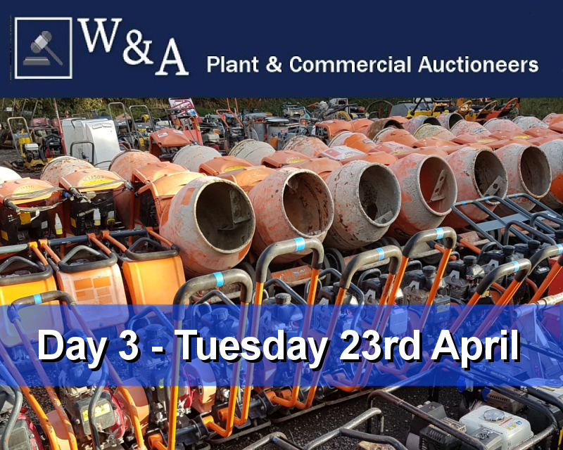 Day 3 Carlton Timed Sale (Attachments, Builders & Petrol Driven Equipment) (ENTRIES CLOSED)