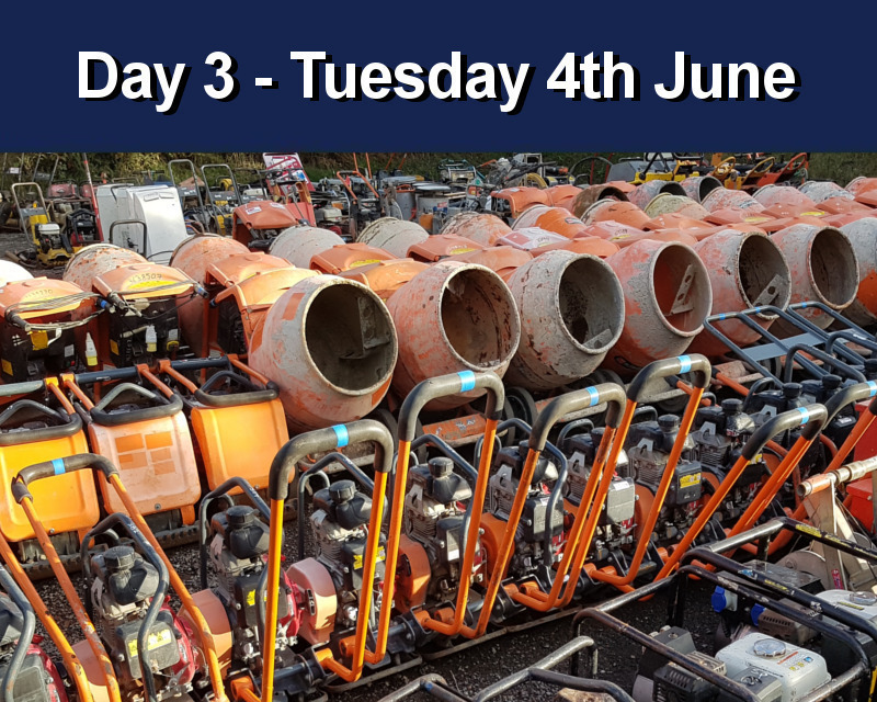 Day 3 Carlton Timed Sale (Attachments, Builders & Petrol Driven Equipment)