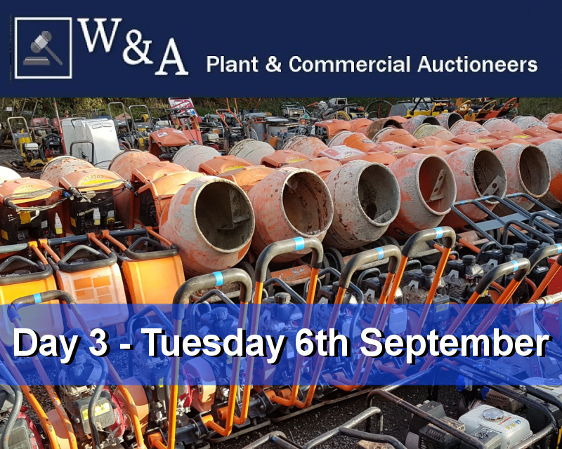 Day 3 Carlton Timed Sale (Attachments, Builders & Petrol Driven Equipment)
