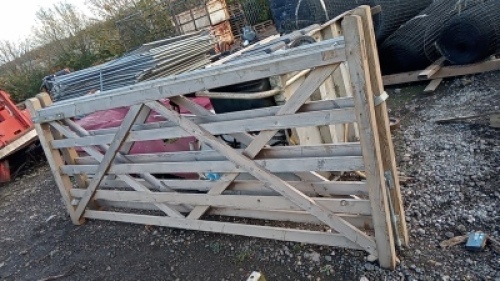 Pair of 10' wooden gates