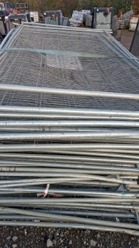 Approx 45 panels of used HERAS fencing
