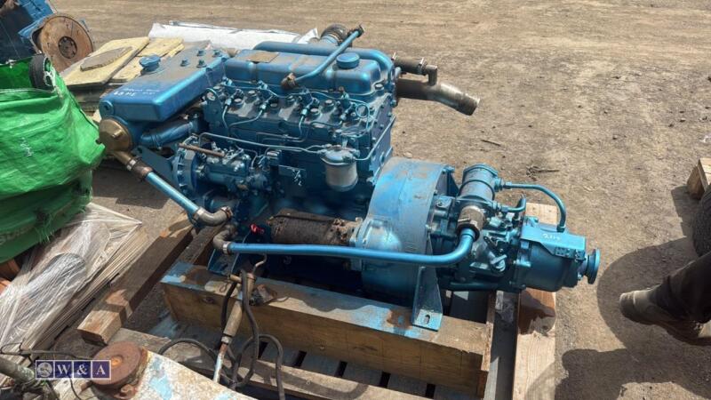 PERKINS 4236 Marine Diesel Engine c/w Heavy Duty Flywheel & Bell ...