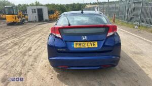 2012 HONDA CIVIC I-VTEC SE Auto 1.8 5-door hatchback petrol car (FR12 CYE)(MoT 14th May 2027) (V5, spare key, service history, handbook in office) - 5