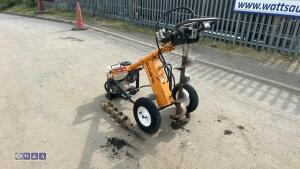 COMPAC PHD Honda petrol hydraulic post hole borer c/w 3 x augers & 1 x extension (s/n 2964) - 2