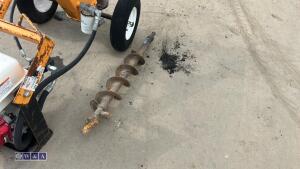 COMPAC PHD Honda petrol hydraulic post hole borer c/w 3 x augers & 1 x extension (s/n 2964) - 8