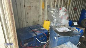 20' steel shipping container & contents - 8