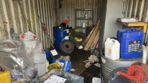 20' steel shipping container & contents - 14