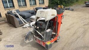 HUSQVARNA diesel road saw c/w dust suppression bottle (3423330)