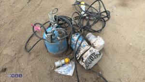 2 x 110v submersible pumps (635)