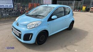 2012 CITROEN C1 VTR 5-speed manual petrol 3-door hatchback car (YE12 OLO)(MoT 3rd November 2026)(V5 in office)