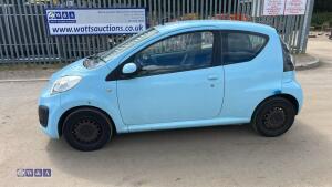 2012 CITROEN C1 VTR 5-speed manual petrol 3-door hatchback car (YE12 OLO)(MoT 3rd November 2026)(V5 in office) - 2