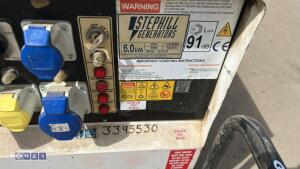 STEPHILL SSD6000 6kva diesel dual volt generator (3395530) - 7