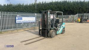 2016 KION BAOLI 3t diesel forklift (s/n G02464) c/w triple mast & side-shift (3290979)