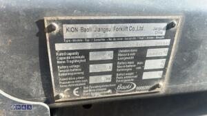 2016 KION BAOLI 3t diesel forklift (s/n G02464) c/w triple mast & side-shift (3290979) - 21