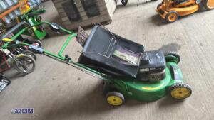 JOHN DEERE JX90 petrol rotary mower c/w collection box - 3
