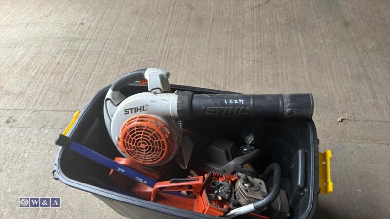 Box of Husqvarna/Stihl spares
