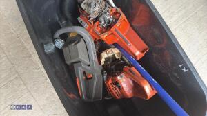 Box of Husqvarna/Stihl spares & pipe bender - 4