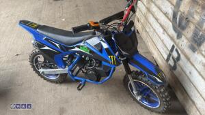 Childs 2-stroke motorbike (blue)