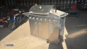 Stainless steel gas BBQ