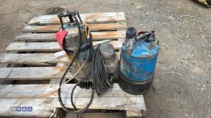 2 x submersible pumps (3325279)(3382349)