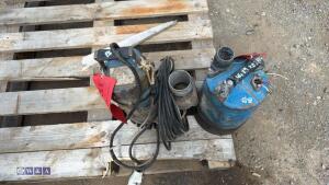 2 x submersible pumps (3325279)(3382349) - 2