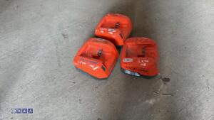 3 x HUSQVARNA battery chargers (no plug) - 3