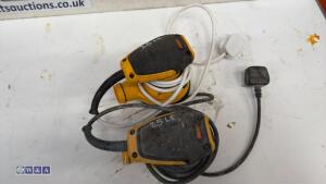 2 x DEWALT 240v orbital sanders - 2