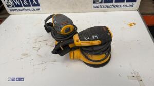 2 x DEWALT 240v orbital sanders