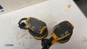 2 x DEWALT 240v orbital sanders - 2