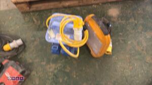 110v worklight & 3kva power step-up transformer - 2