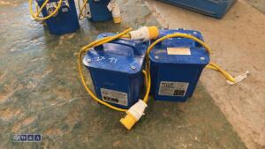 2 x 3kva power step-up transformers - 3