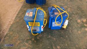 2 x 3kva power step-up transformers - 3