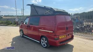 1999 VOLKSWAGEN TRANSPORTER campervan c/w diesel night heater, fridge, gas hob, sink, mains hook up, front passenger seat swivel chair, pop up roof rack & roll bed (T672 TWX)(MoT 31st May 2027)(V5, MoT & folder of history in office) - 3