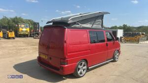 1999 VOLKSWAGEN TRANSPORTER campervan c/w diesel night heater, fridge, gas hob, sink, mains hook up, front passenger seat swivel chair, pop up roof rack & roll bed (T672 TWX)(MoT 31st May 2027)(V5, MoT & folder of history in office) - 5