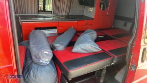 1999 VOLKSWAGEN TRANSPORTER campervan c/w diesel night heater, fridge, gas hob, sink, mains hook up, front passenger seat swivel chair, pop up roof rack & roll bed (T672 TWX)(MoT 31st May 2027)(V5, MoT & folder of history in office) - 12