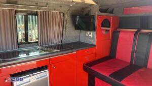 1999 VOLKSWAGEN TRANSPORTER campervan c/w diesel night heater, fridge, gas hob, sink, mains hook up, front passenger seat swivel chair, pop up roof rack & roll bed (T672 TWX)(MoT 31st May 2027)(V5, MoT & folder of history in office) - 16
