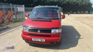 1999 VOLKSWAGEN TRANSPORTER campervan c/w diesel night heater, fridge, gas hob, sink, mains hook up, front passenger seat swivel chair, pop up roof rack & roll bed (T672 TWX)(MoT 31st May 2027)(V5, MoT & folder of history in office) - 27