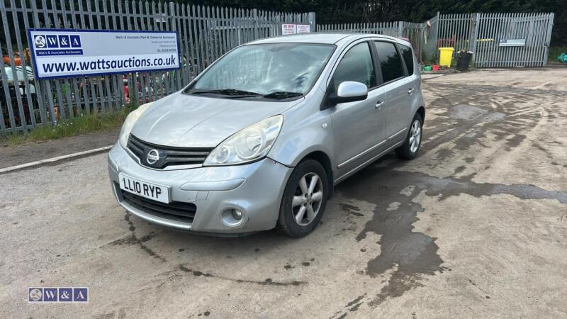 2010 NISSAN NOTE 1.6 4-speed automatic petrol car (LL10 RYP)(CATEGORY N INSURANCE LOSS)