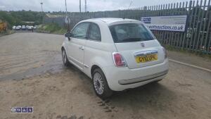 2010 FIAT 500 LOUNGE 5-speed manual petrol 3-door hatchback car (GY10 UPK)(V5 in office) - 3