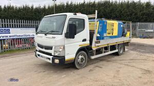 2018 MITSUBISHI FUSO 7.5t truck with UTRANAZZ concrete pump c/w remote control operation (GN68 VXS)(MoT 30th April 2027)(V5 & remote in office)