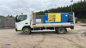 2018 MITSUBISHI FUSO 7.5t truck with UTRANAZZ concrete pump c/w remote control operation (GN68 VXS)(MoT 30th April 2027)(V5 & remote in office) - 2
