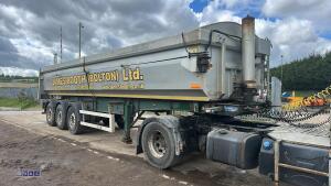 2014 WILCOX FSWFLA tri-axle aluminium bulk tipping trailer, c/w hydraulic rollover sheet (s/n C373733)