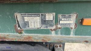 2014 WILCOX FSWFLA tri-axle aluminium bulk tipping trailer, c/w hydraulic rollover sheet (s/n C373733) - 6