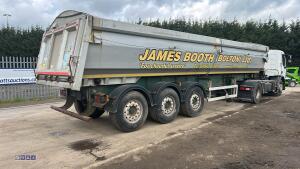2014 WILCOX FSWFLA tri-axle aluminium bulk tipping trailer, c/w hydraulic rollover sheet (s/n C373733) - 10