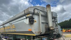 2014 WILCOX FSWFLA tri-axle aluminium bulk tipping trailer, c/w hydraulic rollover sheet (s/n C373733) - 14