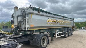 2014 WILCOX FSWFLA tri-axle aluminium bulk tipping trailer, c/w hydraulic rollover sheet (s/n C373733) - 16