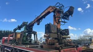 2012 SDC articulated tri-axle flatbed brick trailer with TEREX ATLAS 85.2 donkey engine brick crane and ATLAS TREX donkey engine brick crane (ID Mark C362991) - 11