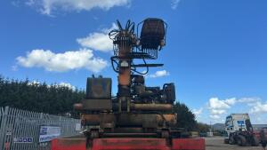 2012 SDC articulated tri-axle flatbed brick trailer with TEREX ATLAS 85.2 donkey engine brick crane and ATLAS TREX donkey engine brick crane (ID Mark C362991) - 12