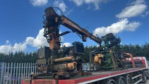2012 SDC articulated tri-axle flatbed brick trailer with TEREX ATLAS 85.2 donkey engine brick crane and ATLAS TREX donkey engine brick crane (ID Mark C362991) - 13