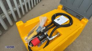 DTK 240ltr plastic fuel tank with 12v pump and delivery hose (unused) - 5